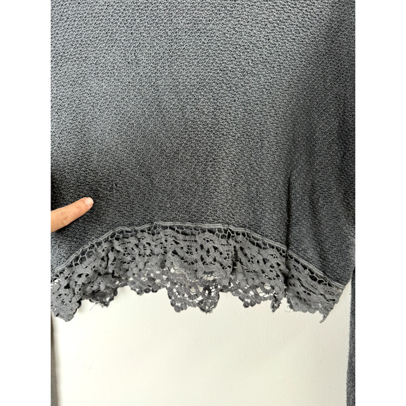 Abercrombie & Fitch Super Soft Net Knit Forest Fairy Grunge Whimsygoth Hoodie S - Picture 2 of 7